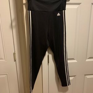 Adidas women’s side striped leggings size medium